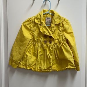Girls 3T yellow button Old Navy light jacket